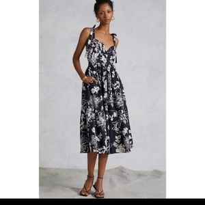 Forever That Girl Flounced Floral Midi Dress NEW WITH TAG